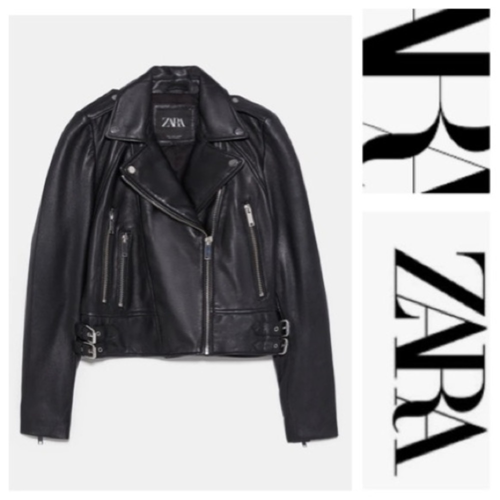 Zara Black Leather Jacket